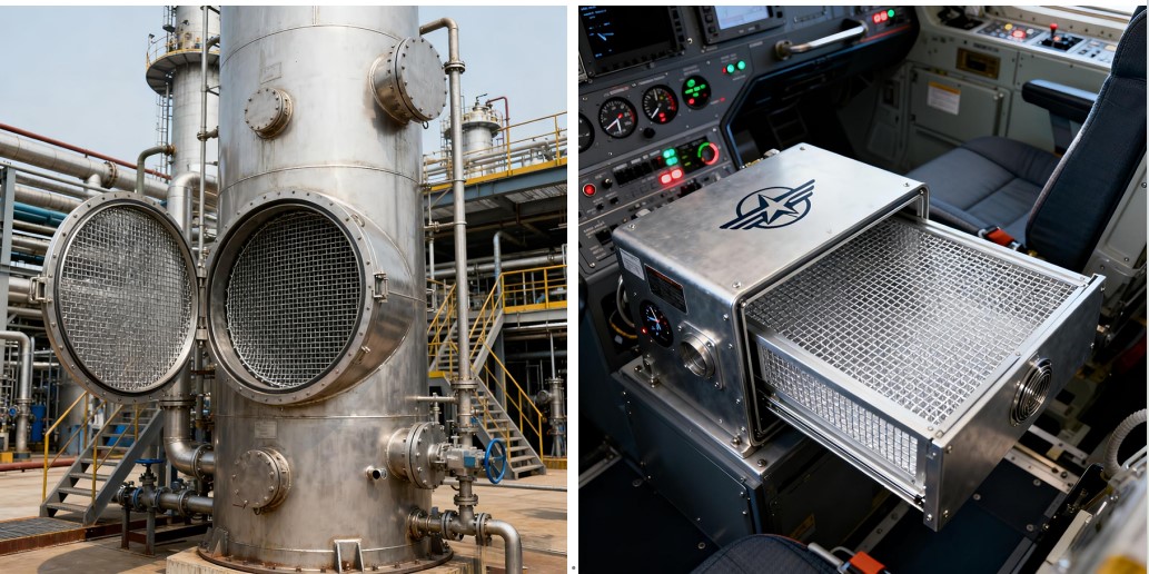 Gas Cleaning Mesh Weaving Machine